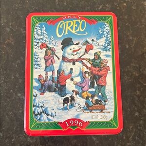 OREO cookie collectible Christmas 🎄 Tin 1996 EUC